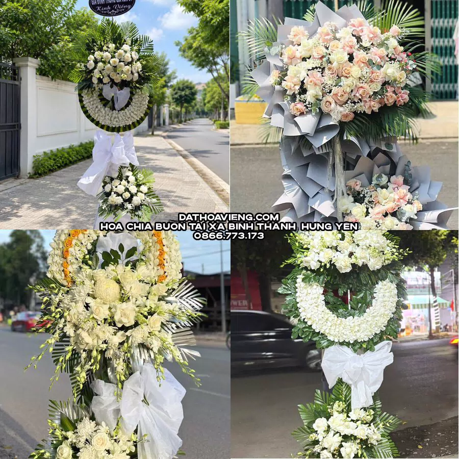 Mẫu hoa chia buồn tham khảo tại Xã Bình Thanh, Hưng Yên