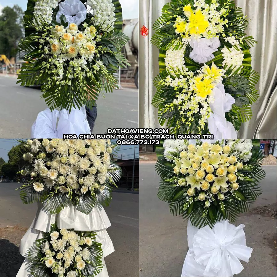 Mẫu hoa chia buồn tham khảo tại Xã Bố Trạch, Quảng Trị