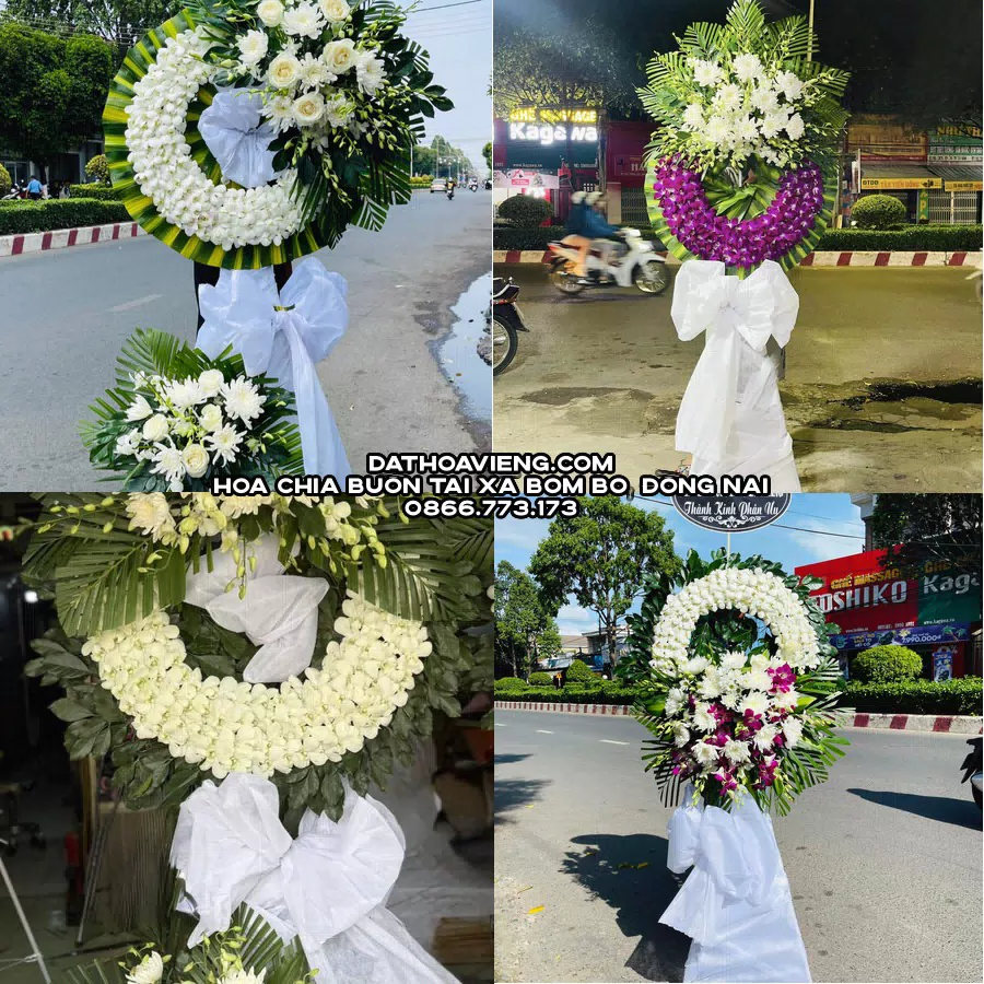 Mẫu hoa chia buồn tham khảo tại Xã Bom Bo, Đồng Nai