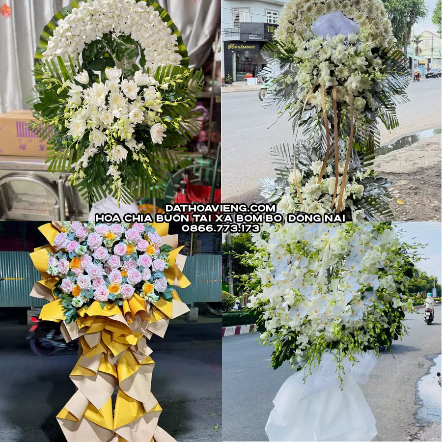 Mẫu hoa chia buồn tham khảo tại Xã Bom Bo, Đồng Nai