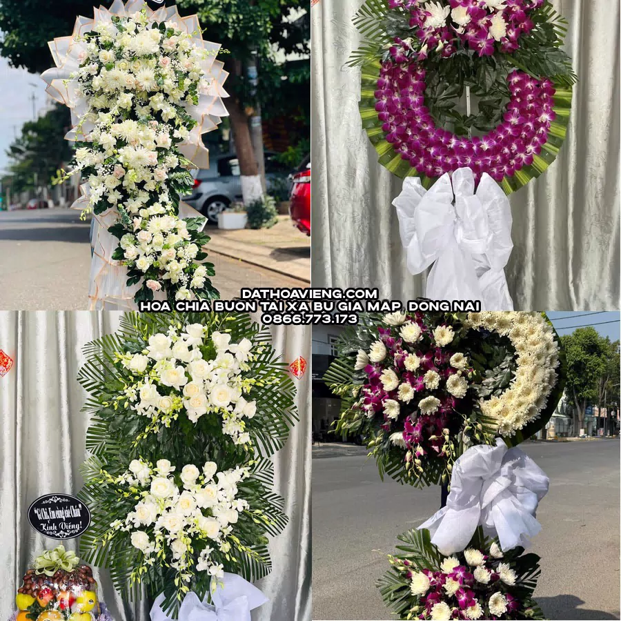 Mẫu hoa chia buồn tham khảo tại Xã Bù Gia Mập, Đồng Nai