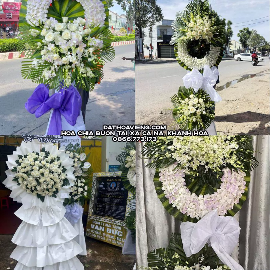 Mẫu hoa chia buồn tham khảo tại Xã Cà Ná, Khánh Hòa