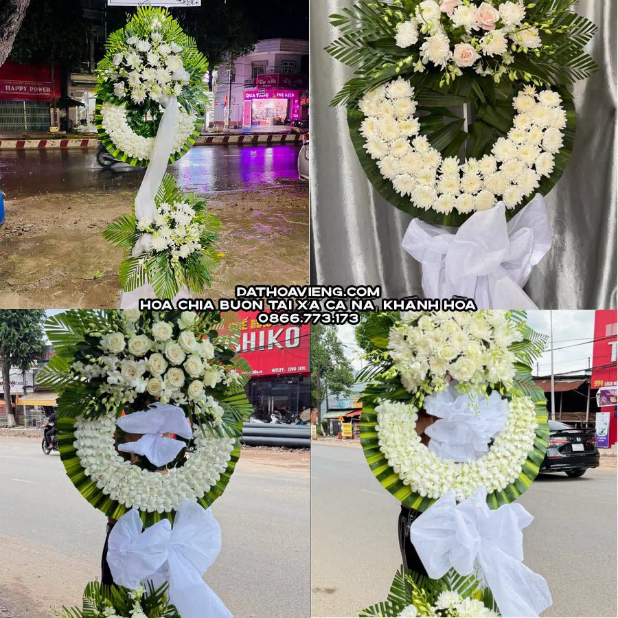 Mẫu hoa chia buồn tham khảo tại Xã Cà Ná, Khánh Hòa