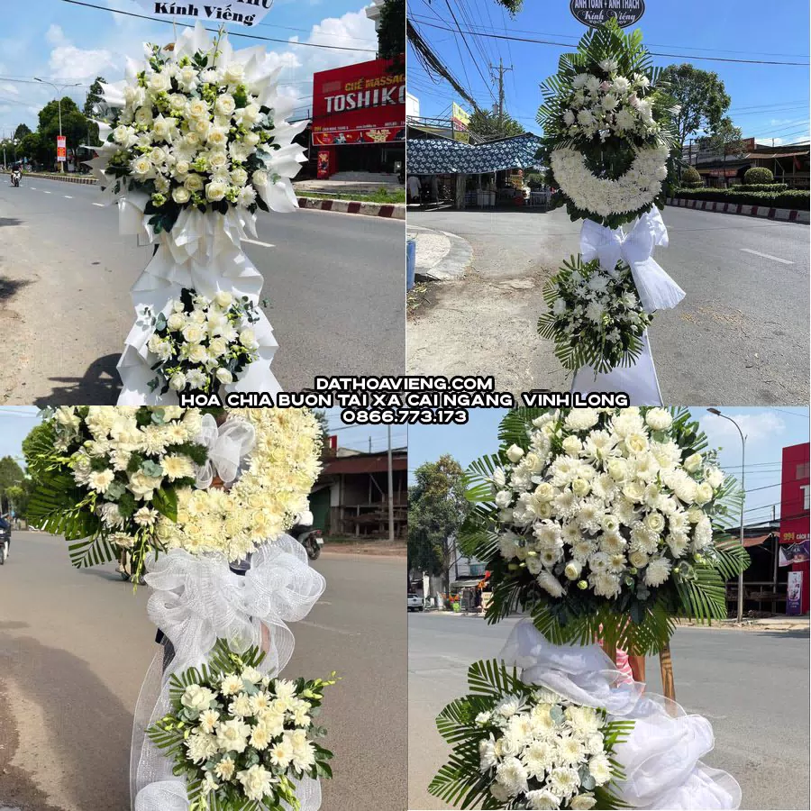 Mẫu hoa chia buồn tham khảo tại Xã Cái Ngang, Vĩnh Long