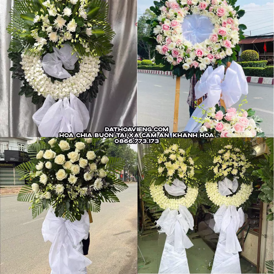 Mẫu hoa chia buồn tham khảo tại Xã Cam An, Khánh Hòa