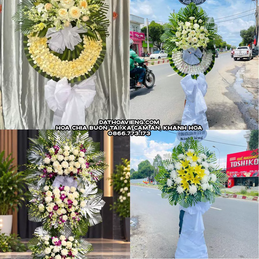 Mẫu hoa chia buồn tham khảo tại Xã Cam An, Khánh Hòa