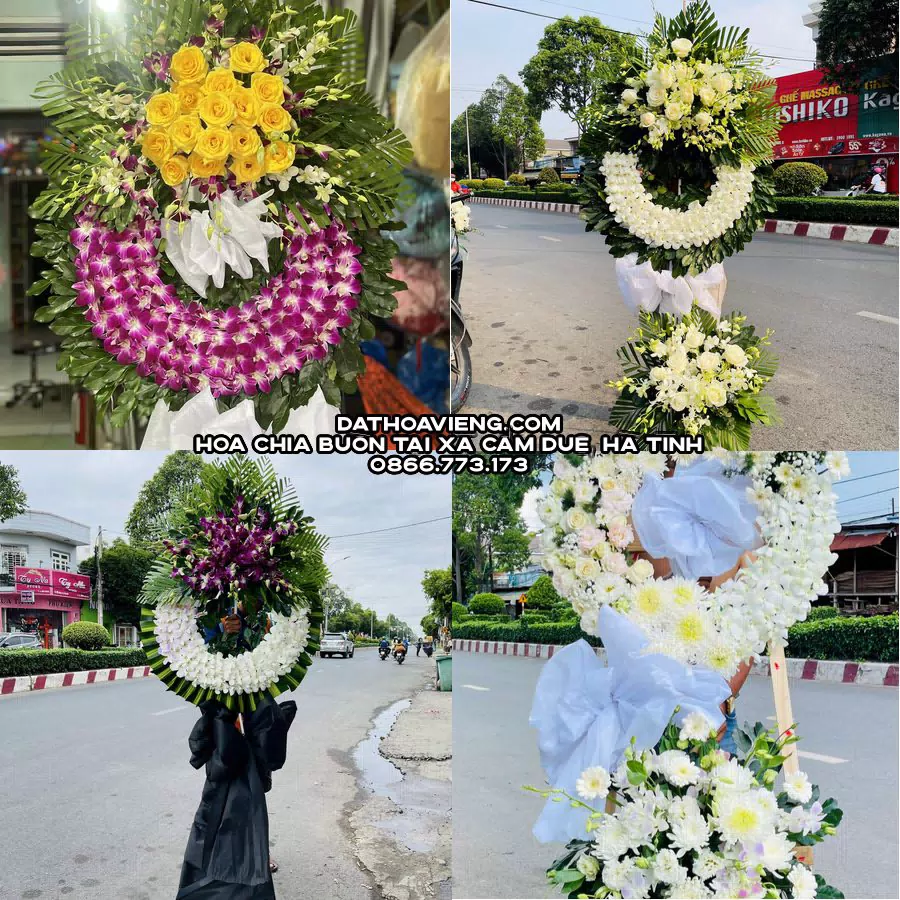 Mẫu hoa chia buồn tham khảo tại Xã Cẩm Duệ, Hà Tĩnh