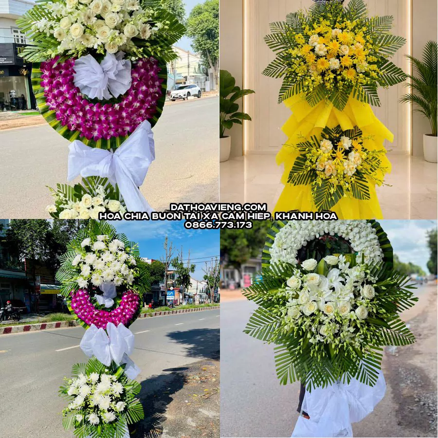 Mẫu hoa chia buồn tham khảo tại Xã Cam Hiệp, Khánh Hòa