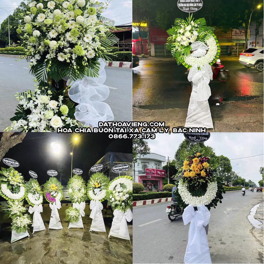 Mẫu hoa chia buồn tham khảo tại Xã Cẩm Lý, Bắc Ninh