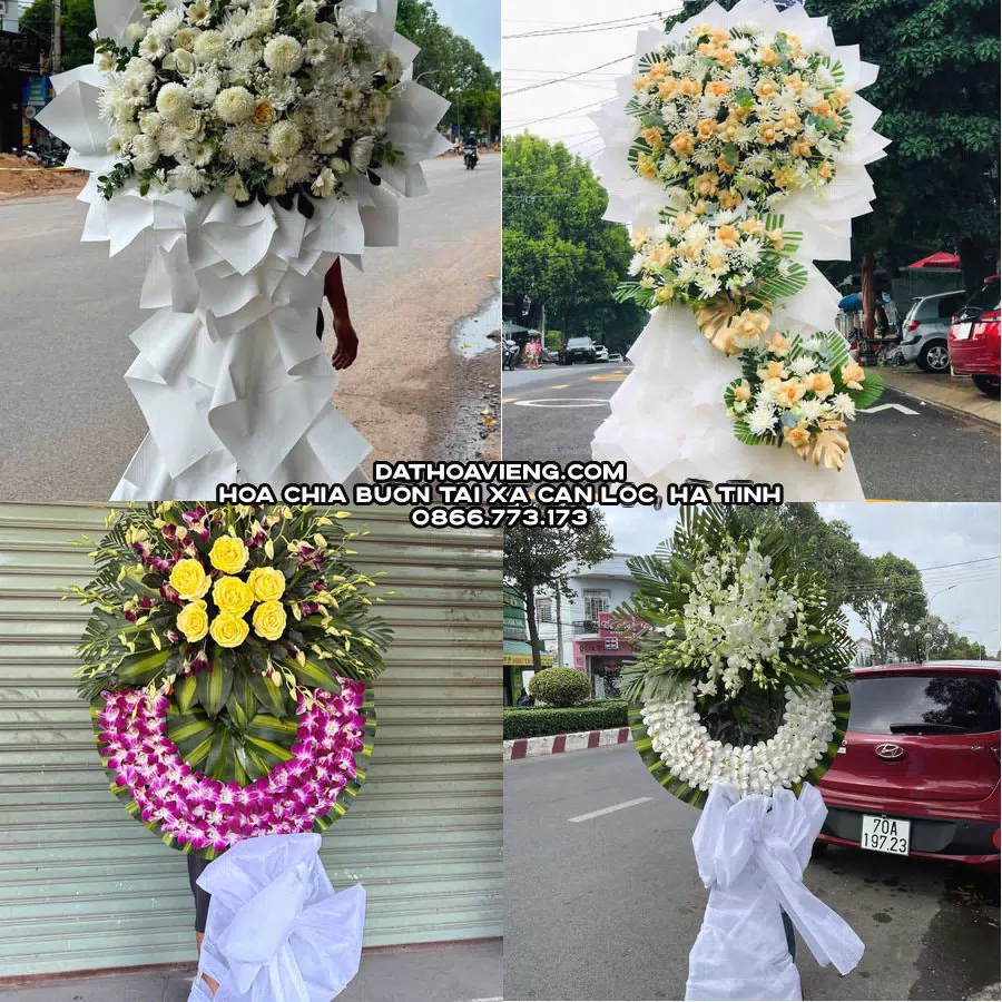 Mẫu hoa chia buồn tham khảo tại Xã Can Lộc, Hà Tĩnh