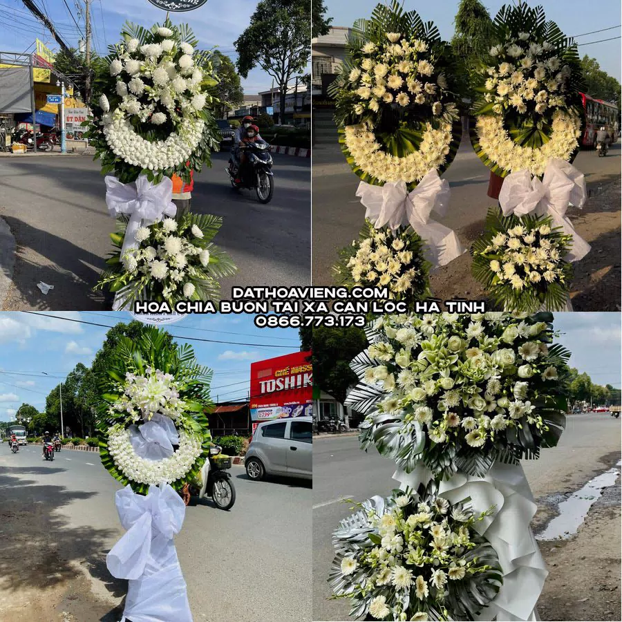 Mẫu hoa chia buồn tham khảo tại Xã Can Lộc, Hà Tĩnh