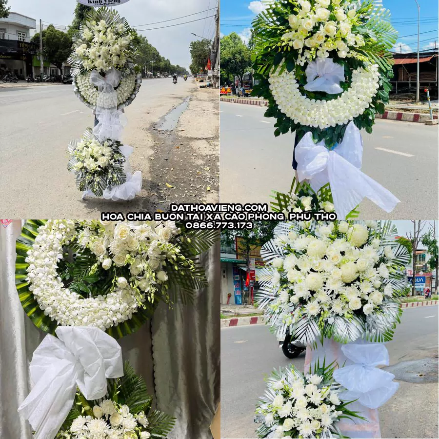 Mẫu hoa chia buồn tham khảo tại Xã Cao Phong, Phú Thọ