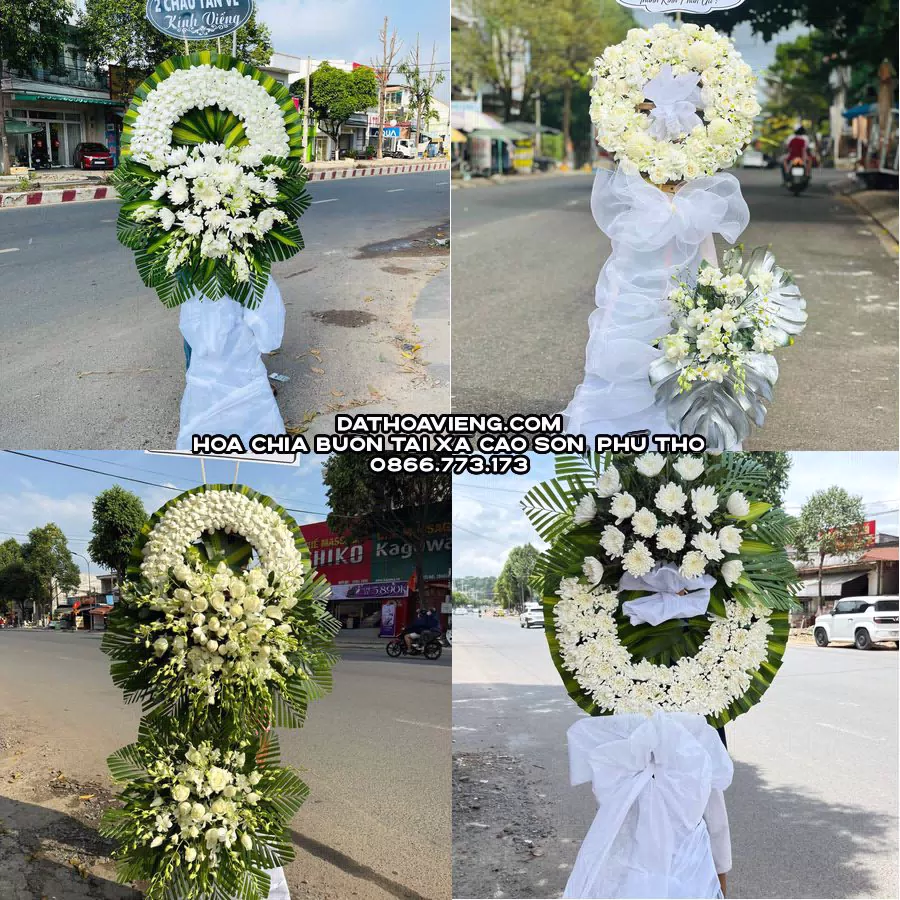 Mẫu hoa chia buồn tham khảo tại Xã Cao Sơn, Phú Thọ