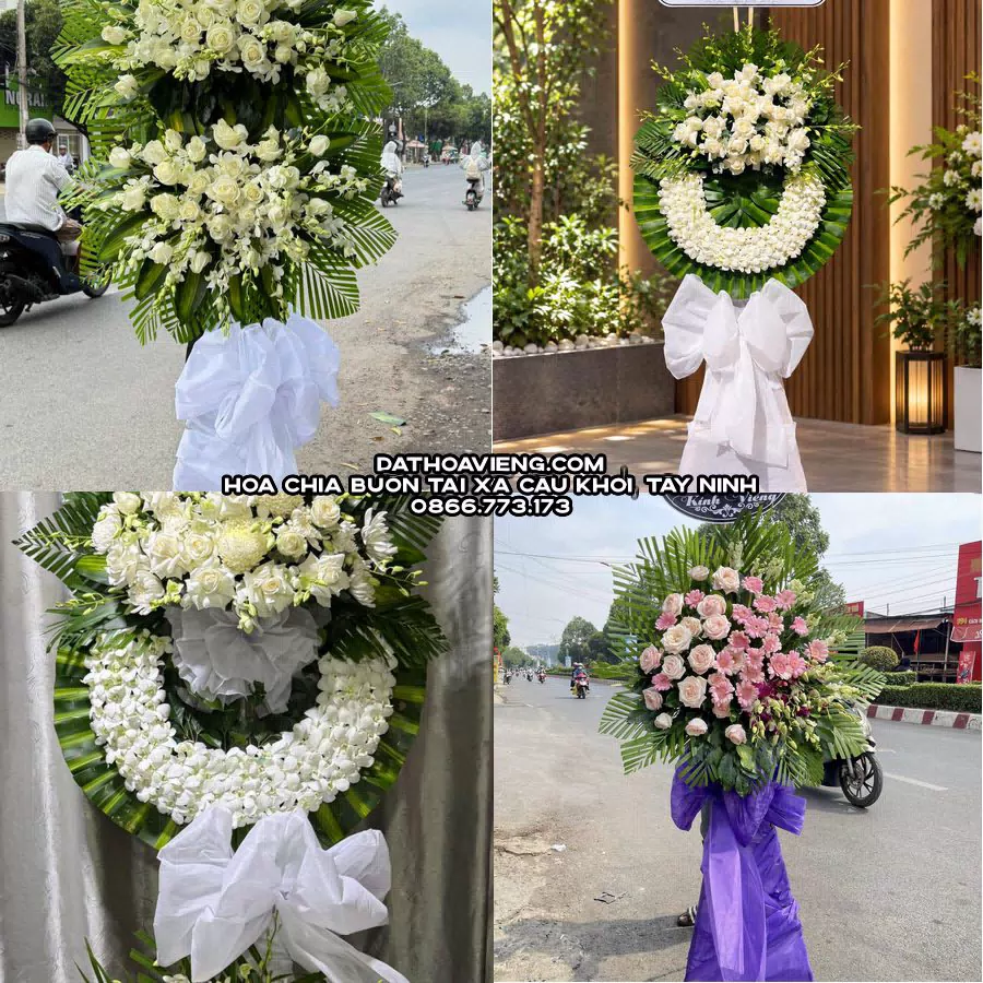 Mẫu hoa chia buồn tham khảo tại Xã Cầu Khởi, Tây Ninh