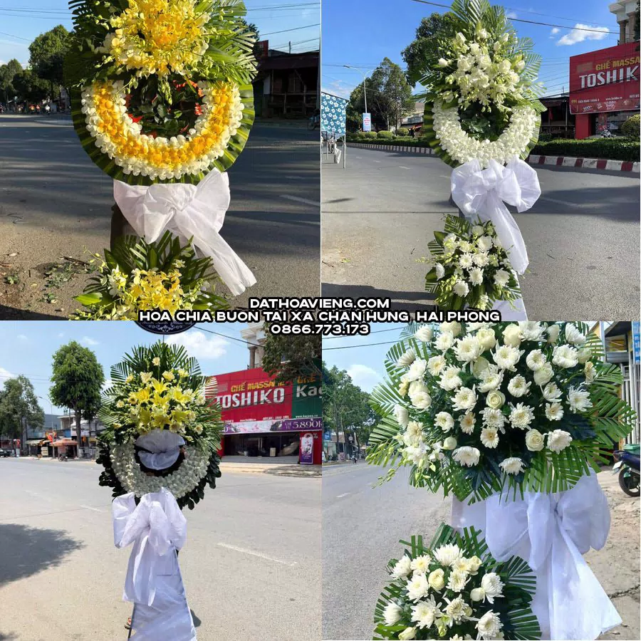 Mẫu hoa chia buồn tham khảo tại Xã Chấn Hưng, Hải Phòng