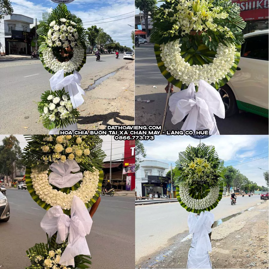 Mẫu hoa chia buồn tham khảo tại Xã Chân Mây - Lăng Cô, Huế