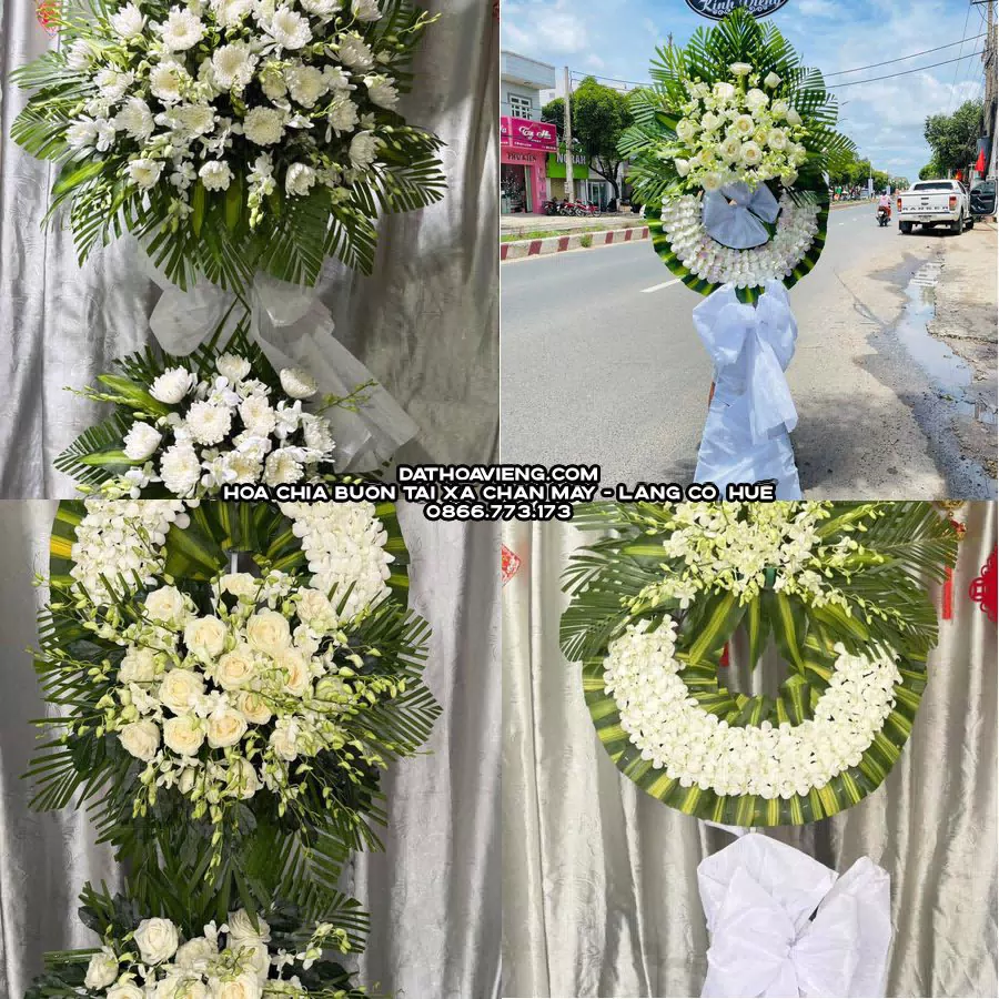 Mẫu hoa chia buồn tham khảo tại Xã Chân Mây - Lăng Cô, Huế