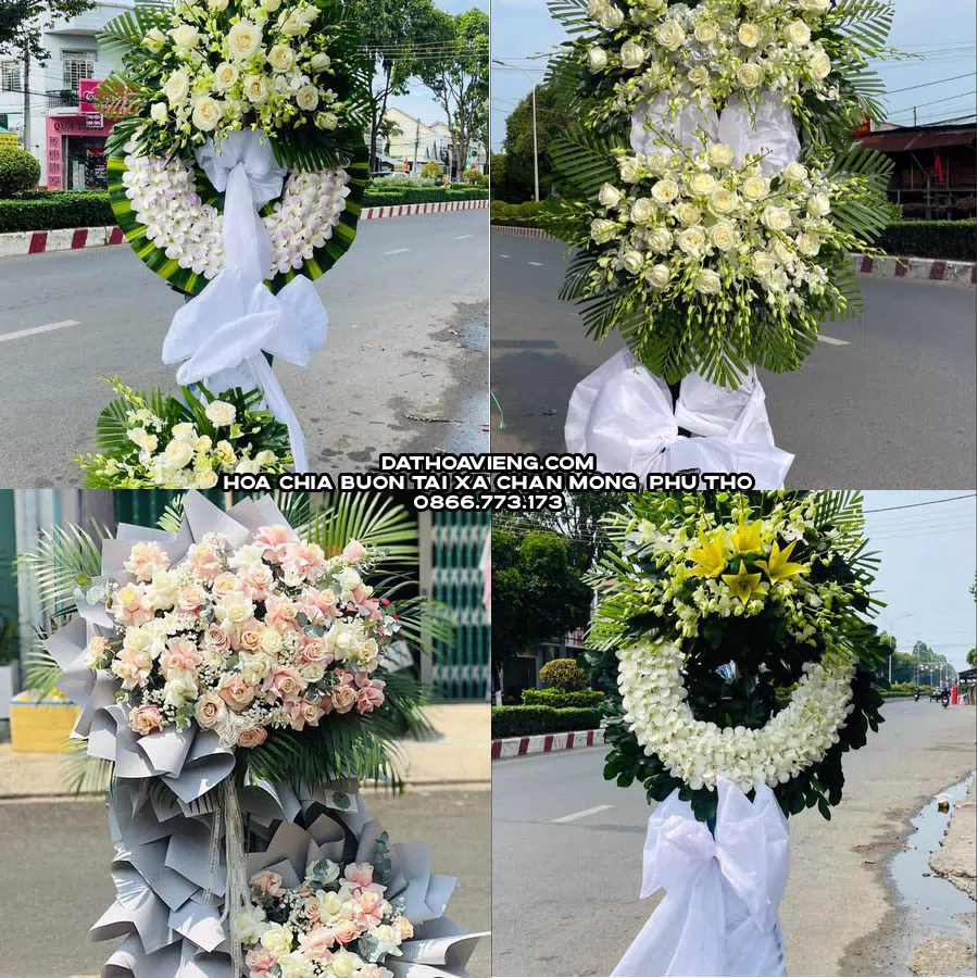 Mẫu hoa chia buồn tham khảo tại Xã Chân Mộng, Phú Thọ
