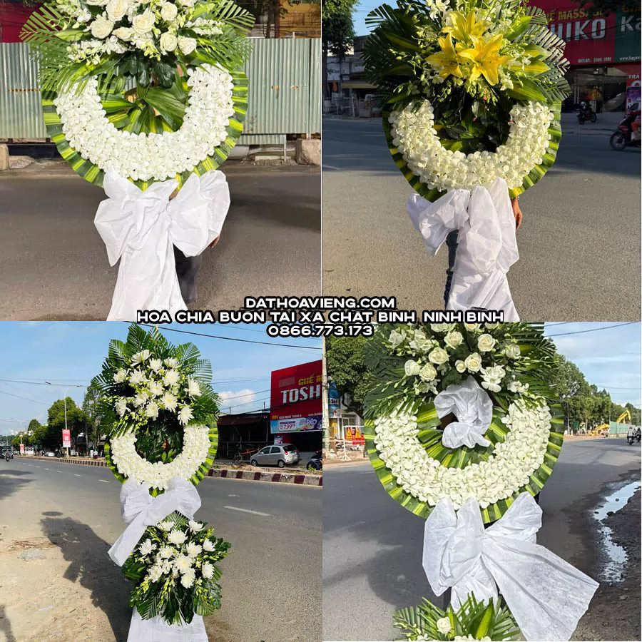 Mẫu hoa chia buồn tham khảo tại Xã Chất Bình, Ninh Bình