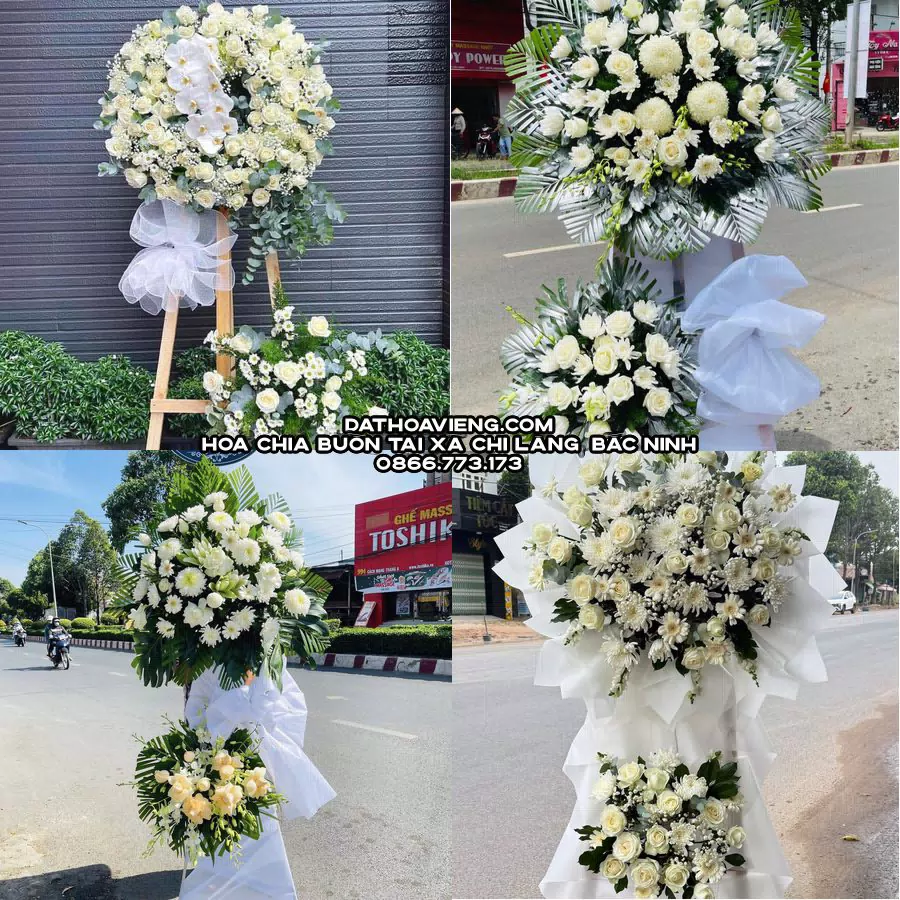 Mẫu hoa chia buồn tham khảo tại Xã Chi Lăng, Bắc Ninh
