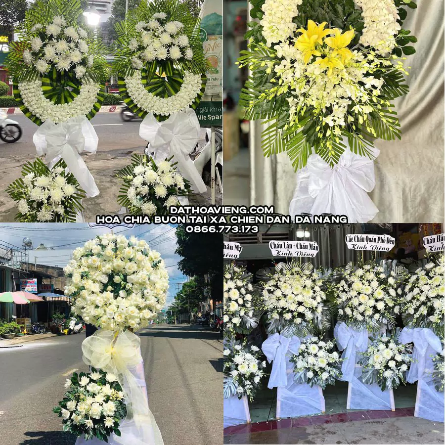 Mẫu hoa chia buồn tham khảo tại Xã Chiên Đàn, Đà Nẵng