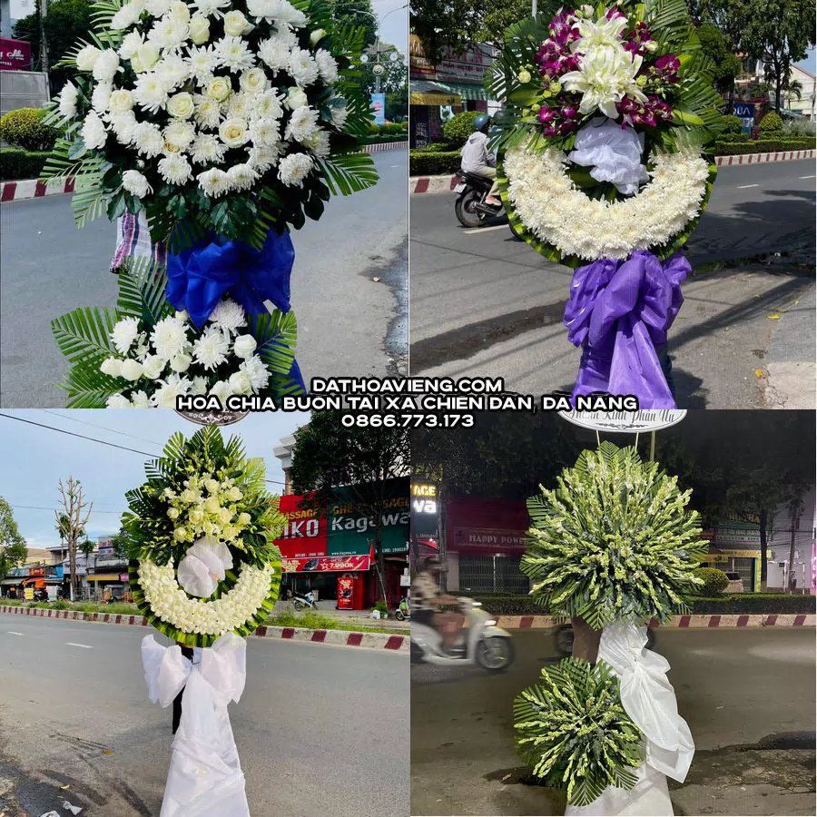 Mẫu hoa chia buồn tham khảo tại Xã Chiên Đàn, Đà Nẵng