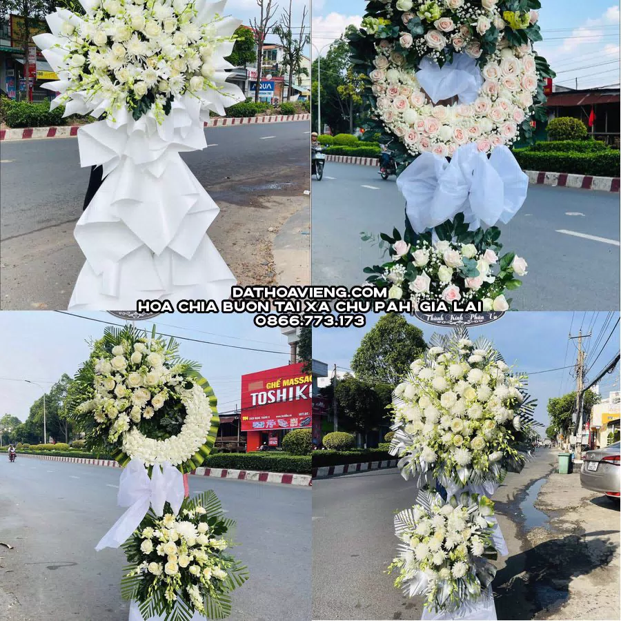 Mẫu hoa chia buồn tham khảo tại Xã Chư Păh, Gia Lai