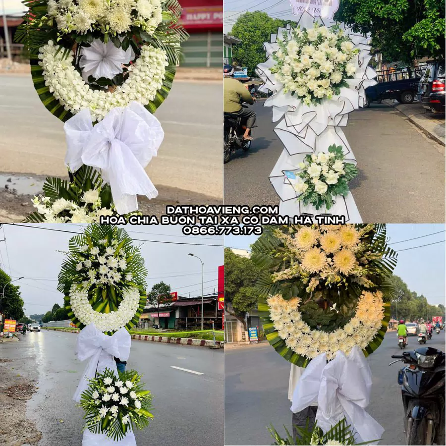 Mẫu hoa chia buồn tham khảo tại Xã Cổ Đạm, Hà Tĩnh