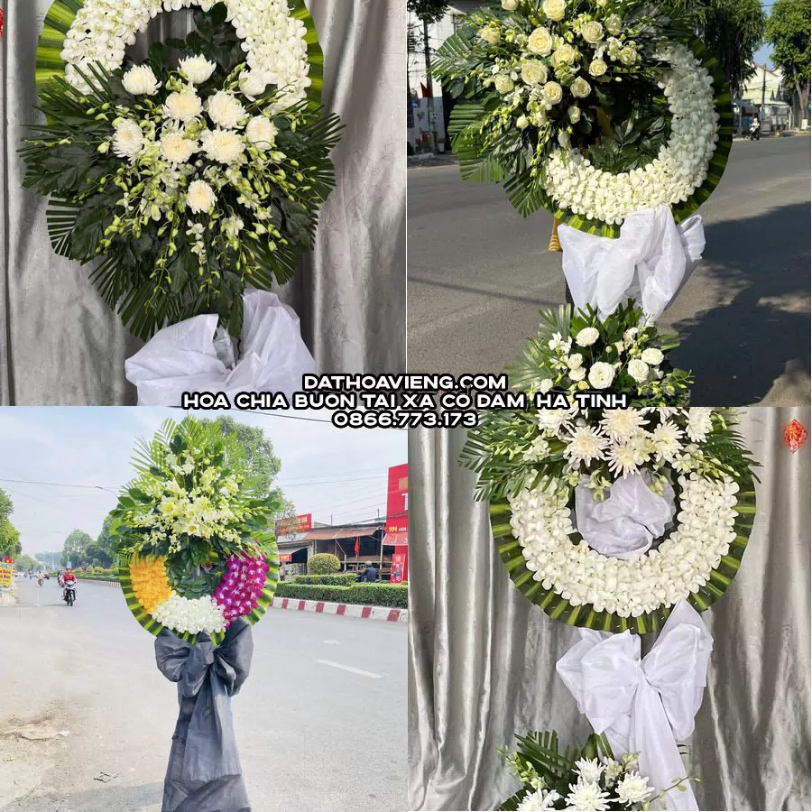 Mẫu hoa chia buồn tham khảo tại Xã Cổ Đạm, Hà Tĩnh