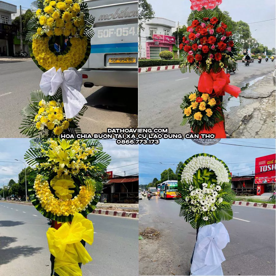 Mẫu hoa chia buồn tham khảo tại Xã Cù Lao Dung, Cần Thơ