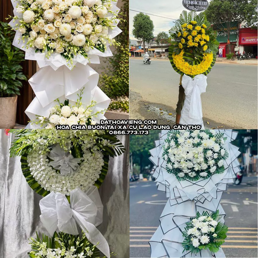 Mẫu hoa chia buồn tham khảo tại Xã Cù Lao Dung, Cần Thơ