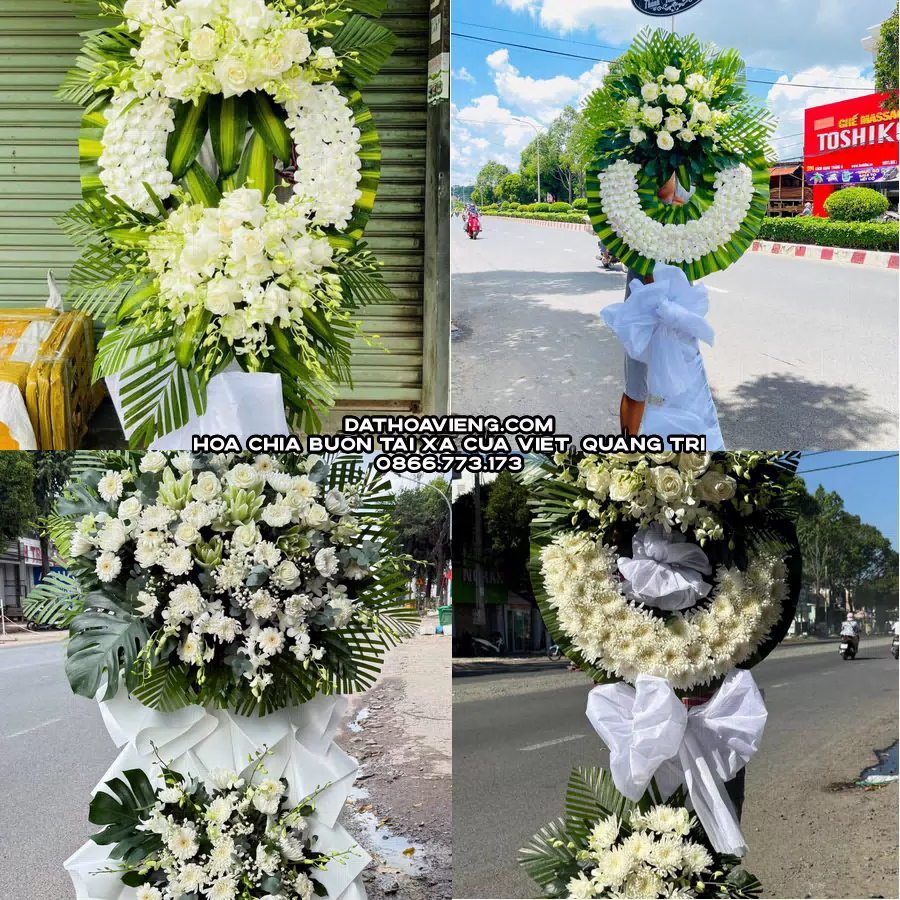 Mẫu hoa chia buồn tham khảo tại Xã Cửa Việt, Quảng Trị