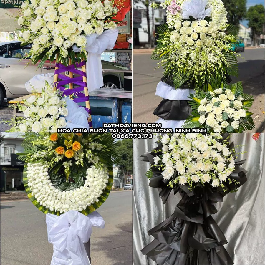 Mẫu hoa chia buồn tham khảo tại Xã Cúc Phương, Ninh Bình