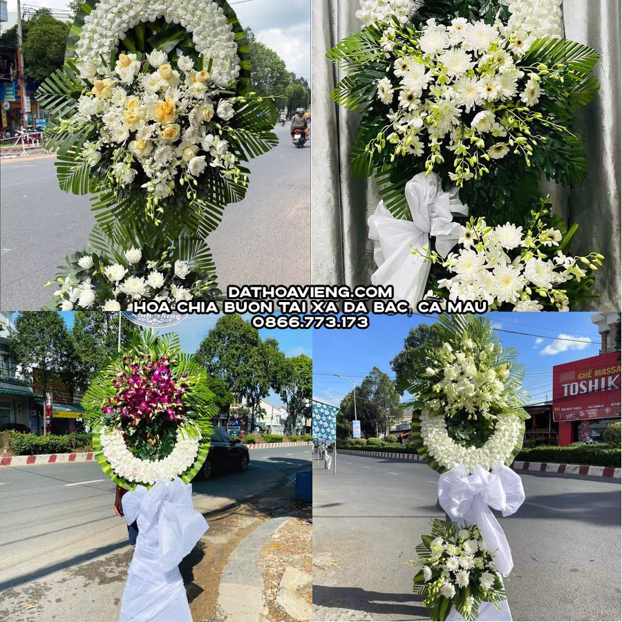 Mẫu hoa chia buồn tham khảo tại Xã Đá Bạc, Cà Mau