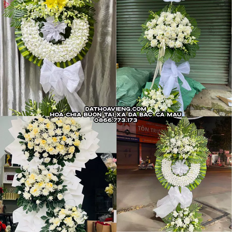 Mẫu hoa chia buồn tham khảo tại Xã Đá Bạc, Cà Mau