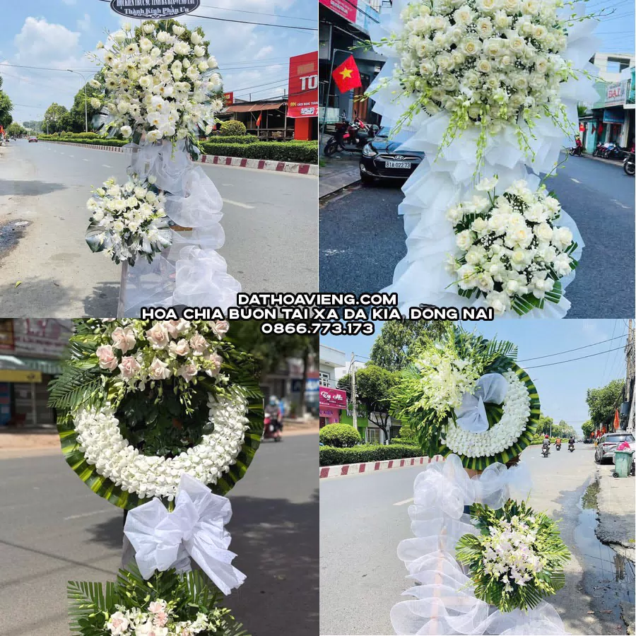 Mẫu hoa chia buồn tham khảo tại Xã Đa Kia, Đồng Nai