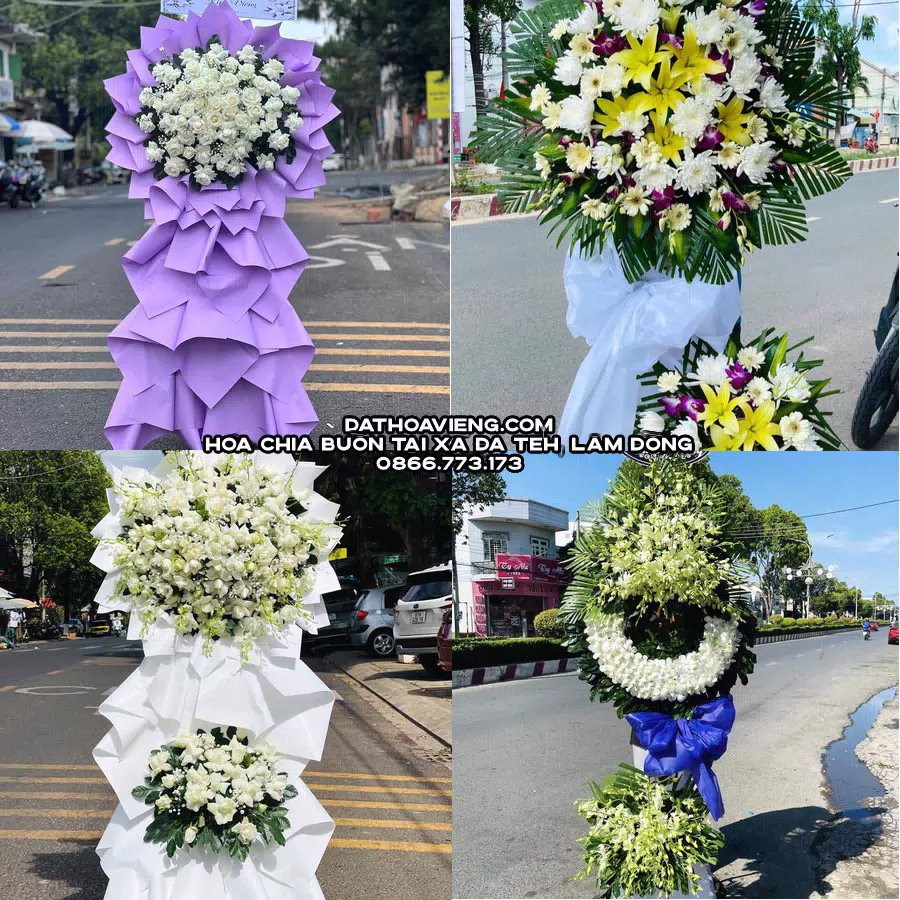 Mẫu hoa chia buồn tham khảo tại Xã Đạ Tẻh, Lâm Đồng