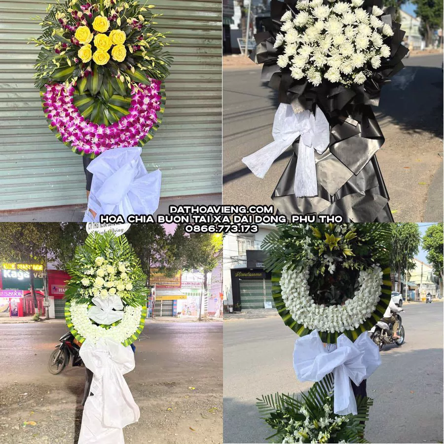 Mẫu hoa chia buồn tham khảo tại Xã Đại Đồng, Phú Thọ