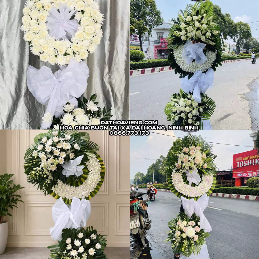 Mẫu hoa chia buồn tham khảo tại Xã Đại Hoàng, Ninh Bình
