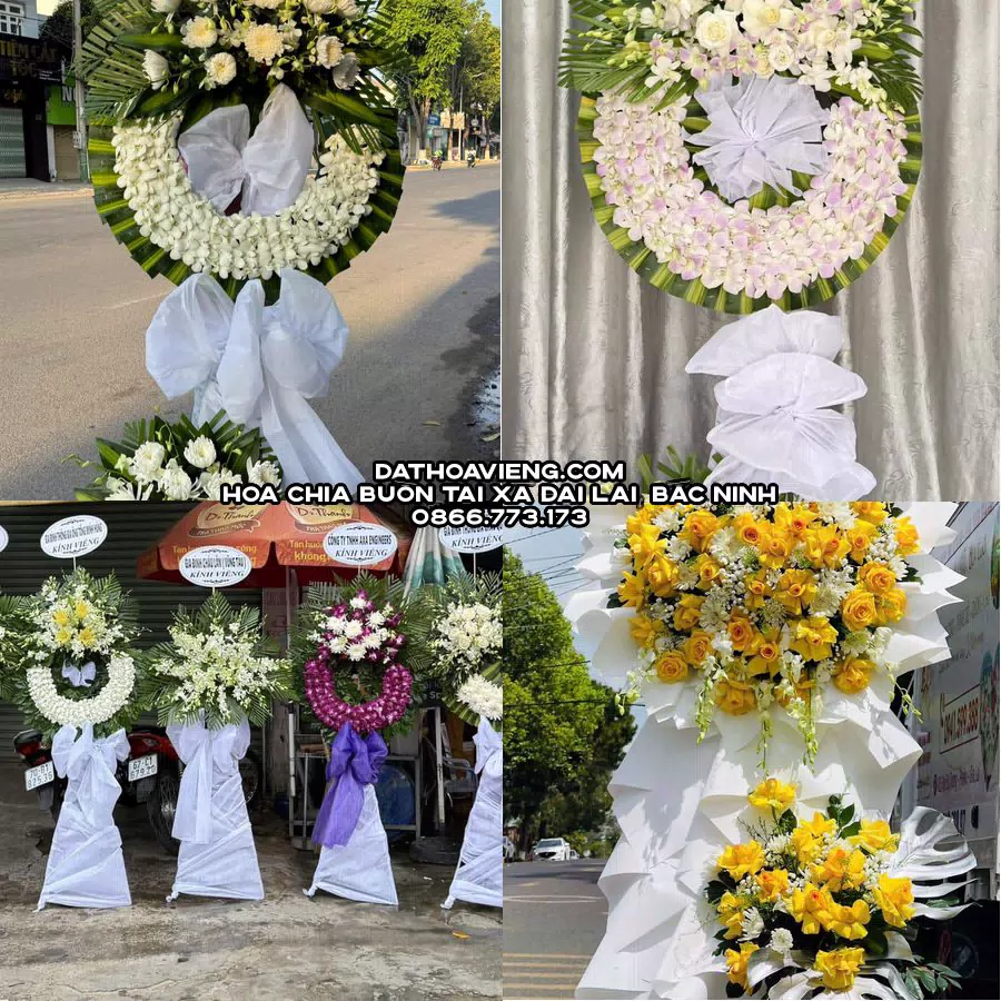 Mẫu hoa chia buồn tham khảo tại Xã Đại Lai, Bắc Ninh