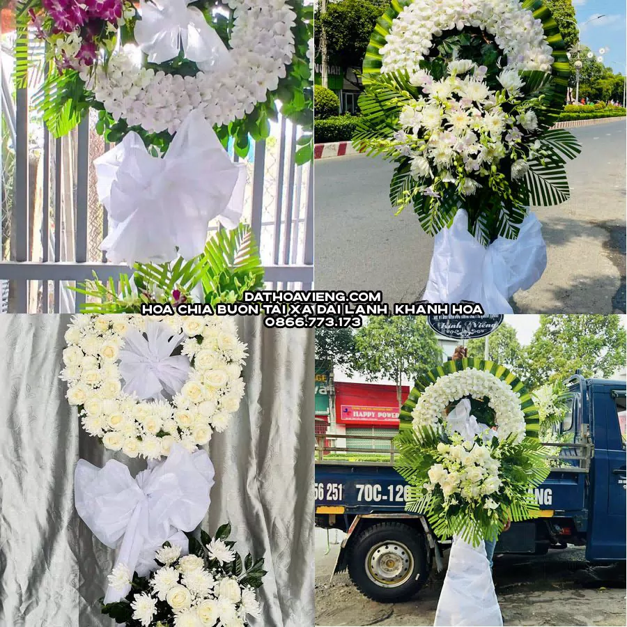 Mẫu hoa chia buồn tham khảo tại Xã Đại Lãnh, Khánh Hòa