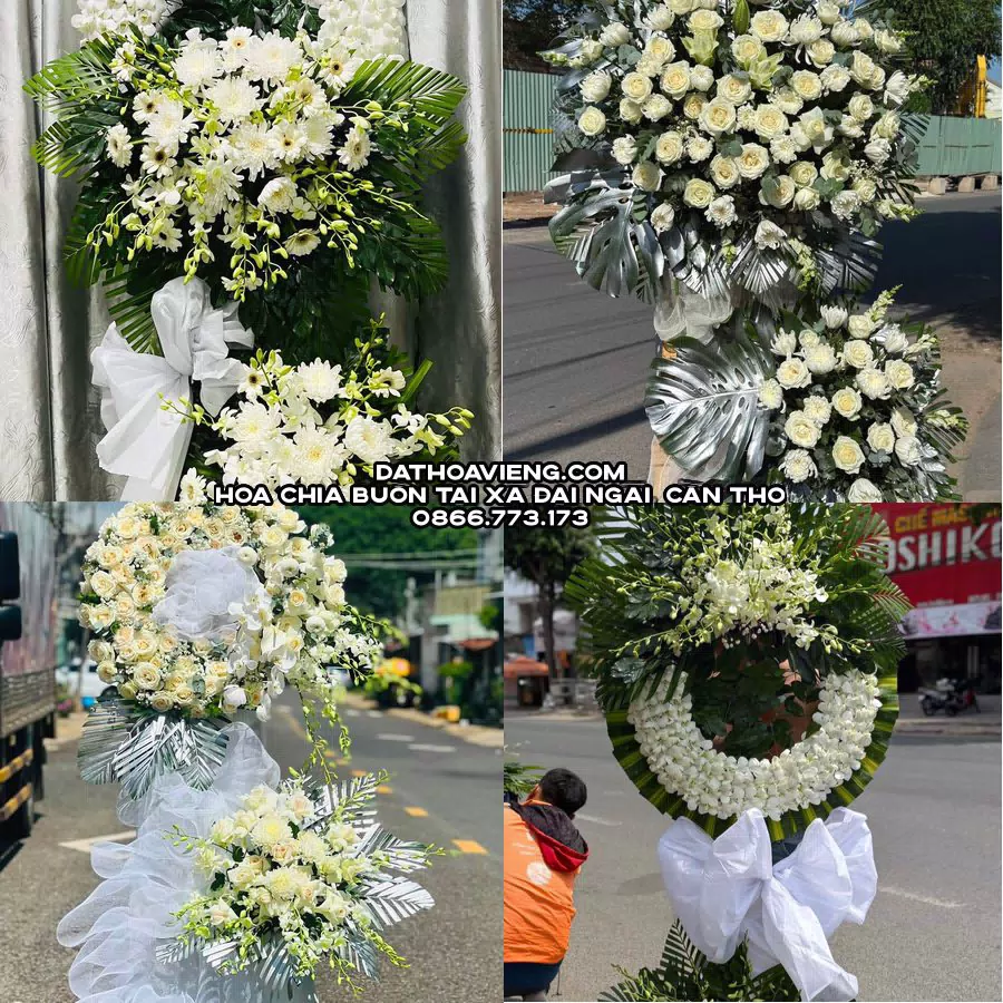 Mẫu hoa chia buồn tham khảo tại Xã Đại Ngãi, Cần Thơ