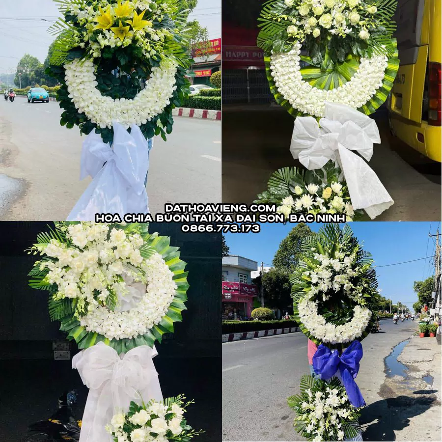 Mẫu hoa chia buồn tham khảo tại Xã Đại Sơn, Bắc Ninh