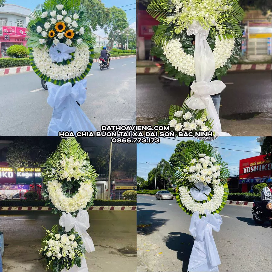 Mẫu hoa chia buồn tham khảo tại Xã Đại Sơn, Bắc Ninh