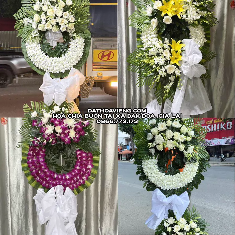Mẫu hoa chia buồn tham khảo tại Xã Đak Đoa, Gia Lai