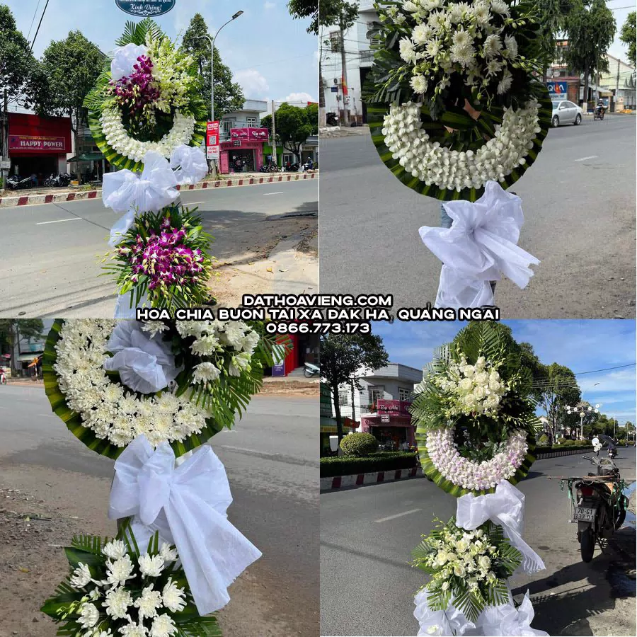 Mẫu hoa chia buồn tham khảo tại Xã Đăk Hà, Quảng Ngãi