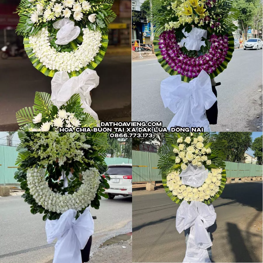 Mẫu hoa chia buồn tham khảo tại Xã Đak Lua, Đồng Nai