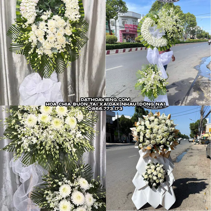 Mẫu hoa chia buồn tham khảo tại Xã Đak Nhau, Đồng Nai