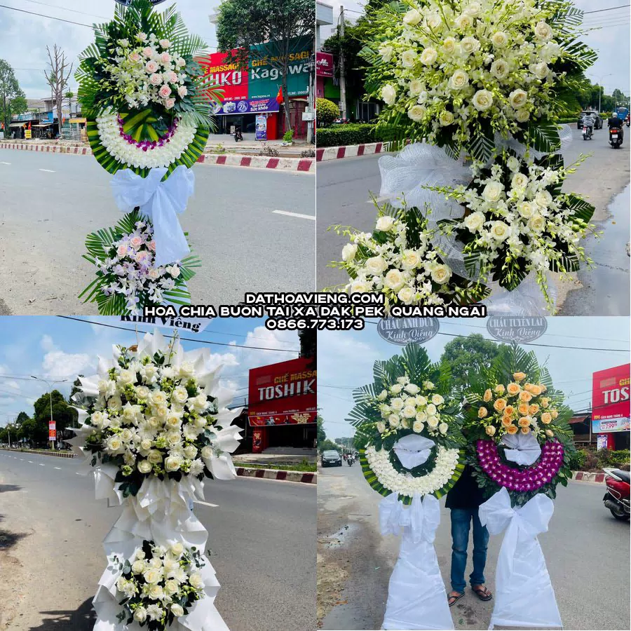 Mẫu hoa chia buồn tham khảo tại Xã Đăk Pék, Quảng Ngãi
