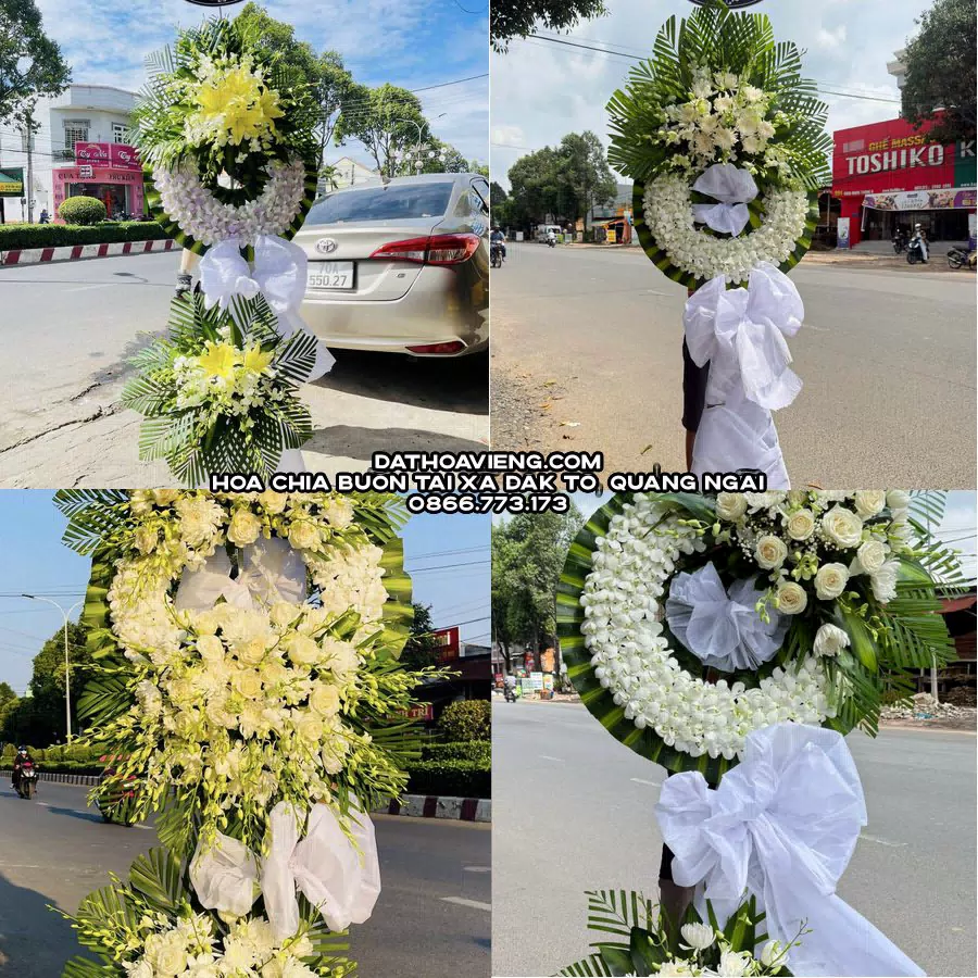 Mẫu hoa chia buồn tham khảo tại Xã Đăk Tô, Quảng Ngãi
